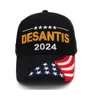 Рон Десантис для президента 2024 Trucker Hat USA Flag Baseball Отличный размер подходит для Cap Snapback президент 3D вышива