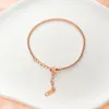 Link Braccialetti S Ladies Rose Gold Silver Colore inossidabile Bracciale in acciaio Sesso Sedo gioielli da regalo per uomini per la tua ragazza