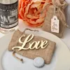 Party Favor Love Bottle Opener in Burlap Bag Wedding Favors Gifts Anniversary Giveaways Bridal Shower Ideas LX8650