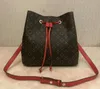 Neonoe Crossbody Designer väskor Luxurys handväskor Kvinnor Purs Woman Handbag Drawstring Shoulder Bag Blomma Bucket Påsar