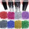 Uñas brillo 1 ozbag art láser plateado polvo dorado polvo brillante lentejuelas mixtas gel de polvo fino esmalte de manicura decoraciones 230814