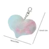 Soft Colorful Plush Keychain Peach Heart Star Butterfly Fur Ball Pendant Keyring For Women Girl Backpack CharmCar Hanging Access