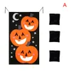 Cortina Halloween Hanging Toss Game com 3 Saco de feijão para a parte externa para crianças para crianças adultas portinas portadas portas portões 230815