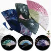 Decorative Figurines Vintage Style Bamboo Silk Folding Fan Chinese Pattern Art Craft Gift Weddding Home Decoration Ornaments Dance Hand