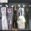 Andra evenemangsfestleveranser Halloween Decoration Style Electric Toys Chain Hanger Clown Nurse Witch Voice Control Horror Props 230815