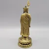 Estatuetas decorativas lojas de terra de bronze chineses ksitigarbha bodhisattva tangseng buddha estátua