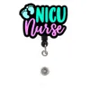 10 PCS/Lot Fashion Key Rings Custom Style Medical Series Nicu Nursing Student Badge Reel voor verpleegkundige accessoires Scrub Life Badge Holder