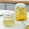 Lagerflaschen Edelstahl Schnalle Glas können mit Deckelfutter Honignüssen und Körnern versiegelt