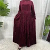 Roupas étnicas Marroquino Muçulmano Abaya Mulheres Kaftan Khimar Jilbab Robe Eid Mubarak Ramadan Maxi Dress Islam abayas dubai luxo branco