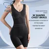 女性のシェイパーFlarixa Plus Size Butt Lifter Body Womens Bodysuit Open Crotch Control Shapewearシームレススリミングアンダーウェア5xl 230815