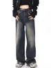 Женские джинсы Винтажные джинсы высокая джинсовая бакиров