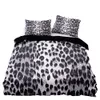 Sängkläder set lyx stil sängkläder set 220x240 svartvitt leopard täcke täcke med örngott premium täcke cover säng set 230814