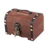ジュエリーポーチ木製の宝箱レトロマネーストレージボックスケースコインピギーバンクオーガナイザー
