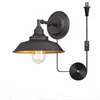 Wandlampe Industrielle Plug in Leuchten 1-Licht-Badezimmer-Leuchten Ölgerieben antikes Bronze Finish Metall Geeignet