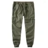 Men's Pants Spring Cargo Men Slim Trendy Camouflage Drawstring Army Streetwear Trousers Casual Joggers