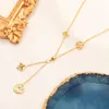Exclusivo para mujer Amor Colgante Collar de diseñador Clásico Accesorios de joyería de primera calidad Marca de moda popular Regalo exquisito Flor chapada en oro