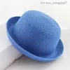 Kapaklar Şapkalar 2023 Yeni Ebeveynler Çocuklar Yaz Plajı Şapka Şapkalı Şapka Hip Kızı Çocuk Panama Kız Chapeau Boyalı Çocuk Şapkası Z230815