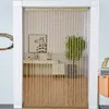 Curtain 1X2M Door And Window Panel Fly Screen Fringe Room Tassel Beaded Curtains Home Decoration 230815