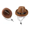 Colliers pour chiens, accessoires de Costume de Cowboy pour animaux de compagnie, taille de chat réglable, Sombrero doux et Bandana, ensemble de vêtements occidentaux pour