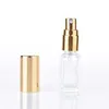 5ML 1/6Oz Long Slim Atomiseur de parfum Forme carrée Vide rechargeable Bouteilles de pulvérisation en verre transparent Pulvérisateurs de voyage Hdhfb