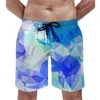 Herren Shorts Nordic Lines Board Sommer Abstrakte farbenfrohe Geometrie Casual Beach Running Schnell trockenes Design Schwimmstämme