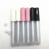 25 ml mattierte, klare, leere Lipgloss-Behälter, Tube, 3 ml Deckel, Balsamdeckel, Pinselspitze, Applikatorstab, Gummistopfen für DIY-Lippen, nachfüllbar, Rqvm