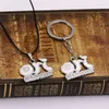Schlüsselkettenspiel Ori und der Blind Forest Schlüsselbund Metall Elf Logo Schlüsselringkette Anhänger weiß Chaveiro Kolye Männer Fans Geschenkschmuck Geschenk Juwely