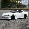 Welly 1 24 Nissan Silvia S15 Supercar alumn Model samochodowy Diecasts Pojazdy zabawkowe Odbierz samochód