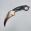 Couteau Karambit à lame Ztech de 9 pouces, finition polymère avec gaine en nylon