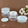 5 10 15 20 30 50 G ML Empty Clear Upscale Refillable Acrylic Makeup Cosmetic Face Cream Lotion Jar Pot Bottle Container with liners Icbui