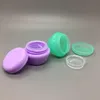 5ML Mushroom Shape Box PP Cosmetic Empty Bottle Packing Case Candy Color Face Cream Sample Jar With Clear Liner Kelex