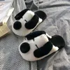 Slippers Winter Warm Home Vrouwen katoen slippers schattig mooie cartoon hondenschoenen zachte binnen slaapkamer huis huis minnaar paar pur slippers x230519