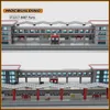Altri giocattoli MOC Building Buildings City Train Greyhound Station Technology Bricks Assembly Assembly Modello Creative Display Raccolta XMAS Gift 230815