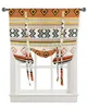 Curtain Boho Geometric Stripes Window Curtain for Living Room Bedroom Balcony Cafe Kitchen Tie-up Roman Curtain R230815