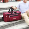 Duffel Bags Large Capacity Men Sport Travel Bag Waterproof Women Gym Red Black Yoga Fitness Bag Unisex Handbag Nylon Duffle Shoulder XA1M J230815