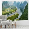 Tapestries berglandschap tapijtwand hangende snelweg natuurlijke eenvoudige reis sprei home art decor r230815