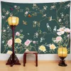 Tapestries Flower And Bird Painting Fresh Tapestry Wall Hanging Simple Chinese Style Dormitory Room Decor R230815