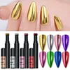 Nail Glitter Solid Mirror Powder Air Cushion Magic Pen Art Chameleon Chrome Pigment For Decorations UV Gel Polish Dust Accessory 230814