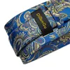 Bow Ties Blue Paisley krawat dla mężczyzn luksusowy hal