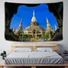 Tapestries Palace Tapestry Wall Hanging Architectural Painting Hippie Atmosphere Bedroom Dormitory Decor R230815