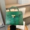 Bolsas de ombro por atacado de fábrica 6 cores diariamente Joker Handbag de couro em êxtase clássico de crocodilo