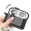 Voor AirPods Pro 2 Cases met Automatic Snap Switch, beveiligingsbeveiligingsdeksel voor AirPods 3 Carabiner Keychain voor mannen vrouwen