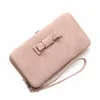 Wallets Leather Goods Women's Wallet Long Box Bowknot Mobile Phone Bag Large Capacity