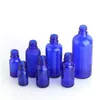 5 10 15 20 30 50 100ML Glass Spray Bottle, Perfume Atomizer -Refillable Empty Cobalt Blue Bottles with Black plastic Fine Mist Sprayers Kgha