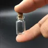 1 2 4 5 ml Mini-Fläschchen Klarglasflaschen Gläser mit Korkstopfen Kleine verkorkte Glasflasche DIY-Dekoration Leere kleine Flasche für Sand Tmwh