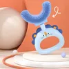 Soothers Teethers Cartoon Childrens U shape Toothbrush Soft Infant Tooth Teeth Clean Brush Cleaning Baby U shaped Children 230814