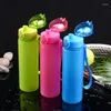 Water Bottles Sports Bottle Gift Bouncing Plastic Cup Straight Portable Rope Cups Arc Adults Students