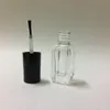 4 ml tomma nagellackflaskor fyrkantiga nagellackklara flaskor med borstlock för DIY Cosmetics Tessp