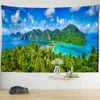 Tapestries Landscape Painting Tapestry Wall Hanging Colorful Natural Scenery Travel Mattress Studio Living Room Art Decor R230815