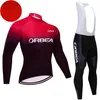 Cycling Jersey Sets Green Orbea Orca lange mouw fietsjack broek set mannen vrouwen 20d ropa ciclismo fiets maillot 230814